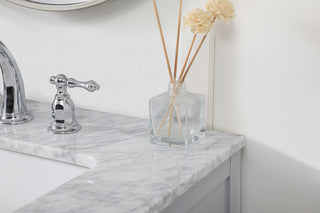60 inch double bathroom vanity in grey