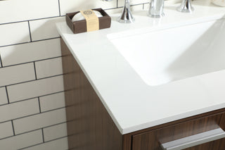 24 inch bathroom vanity in Walnut