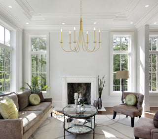Cohen 42 inch pendant in brass