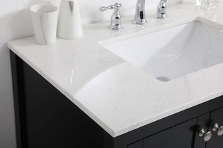 36 inch Single Bathroom Vanity in Black