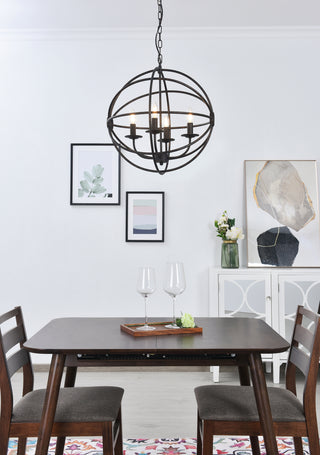 Octavia 4 light dark brown Pendant