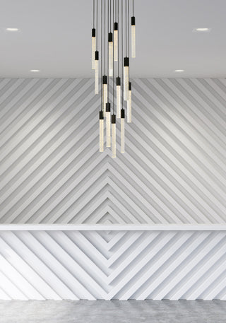 Weston 13 lights pendant in black