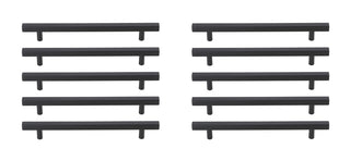 Dior 7-9/16" Center to Center Matte Black Bar Pull Multipack (set of 10)