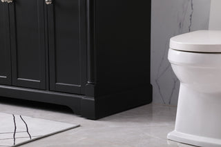 48 inch Single bathroom vanity set in black