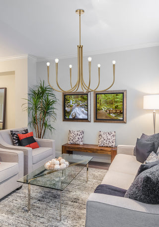 Layne 36 inch chandelier in Gold