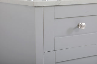 60 inch Double Bathroom Vanity in Grey