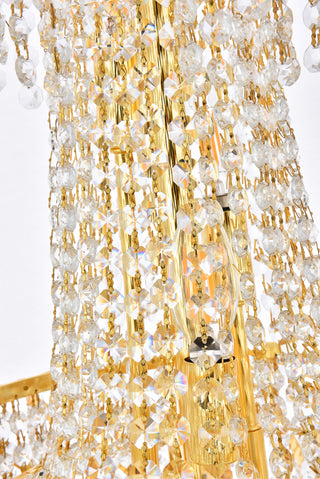 Belenus 6 light Gold Pendant Clear Royal Cut Crystal