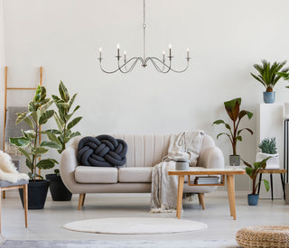 Rohan 48 inch chandelier in polished nickel