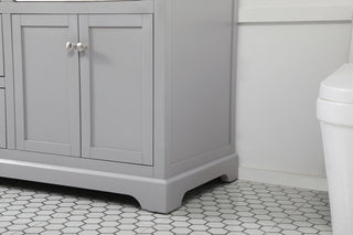 60 inch double bathroom vanity in grey