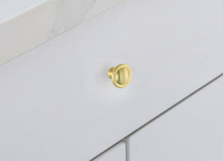 Garlande 1.2" Diameter Brushed Gold Mushroom Knob Multipack (Set of 10)