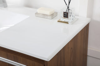 48 inch  Single Bathroom Floating Vanity in Walnut Brown