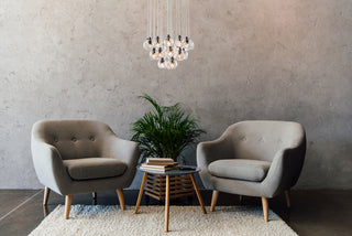 Eren 24 lights black pendant