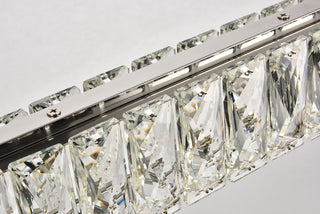 Monroe Integrated LED chip light Chrome Chandelier Clear Royal Cut Crystal