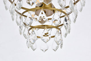 Ella 14 inch flush mount in brass