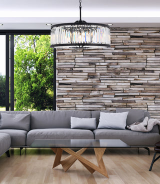 Chelsea 10 light Matte Black Chandelier Clear Royal Cut Crystal