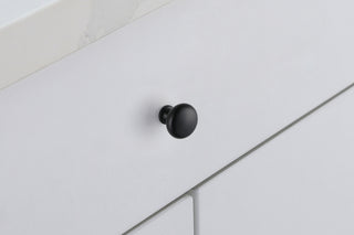 Cadon 1.2" Diameter Matte Black Mushroom Knob Multipack (Set of 10)