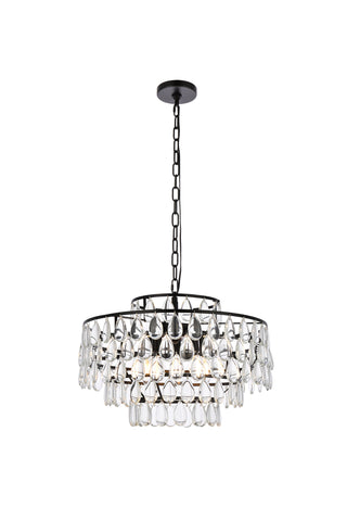 Mila 20 inch pendant in black