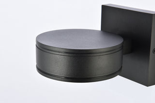 Raine Integrated LED wall sconce in black