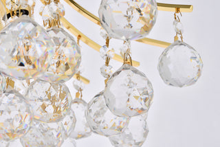 Toureg 10 light Gold Pendant Clear Royal Cut Crystal