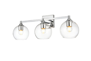 Foster 3 light Chrome and Clear Bath Sconce