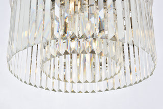 Sydney 8 light polished nickel Flush Mount Clear Royal Cut Crystal