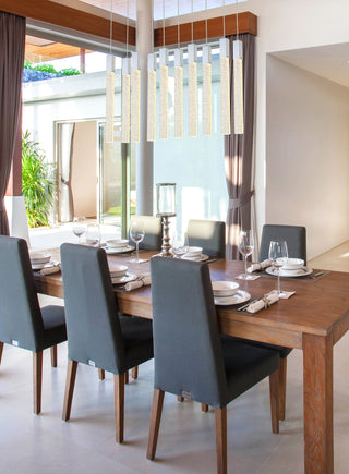 Weston 10 lights pendant in chrome