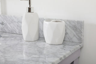42 inch Single bathroom vanity in grey with backsplash