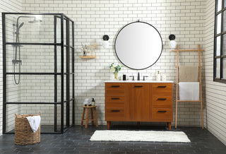 48 inch bathroom vanity in Teak