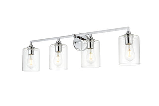 Mayson 4 light Chrome and Clear Bath Sconce