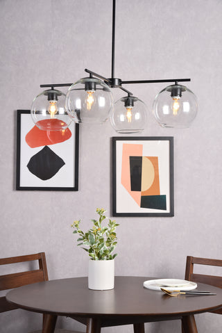 Opus 4 lights black pendant