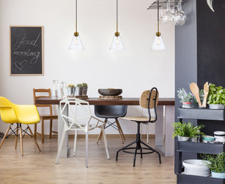 Mera 1 light brass pendant