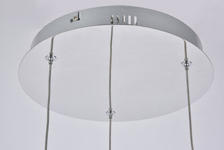 Amherst Collection LED 3-light chandelier 12in x 9in chrome finish