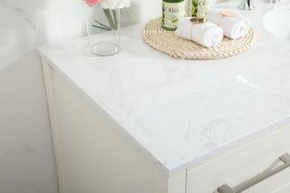 60 inch Single bathroom vanity in white
