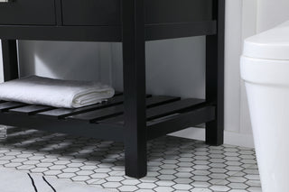 48 inch Single bathroom vanity in black