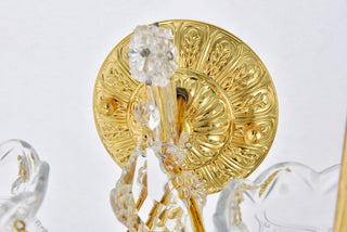 Maria Theresa 2 light Gold Wall Sconce Clear Royal Cut Crystal