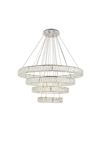 Monroe Integrated LED chip light Chrome Chandelier Clear Royal Cut Crystal