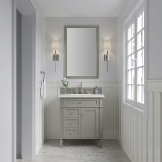 30 Inch Brittany Freestanding Vanity in Urban Gray / Lime Delight Top