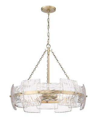 Sinclara 24.75" Wide 4-Light Pendant - Vintage Brass