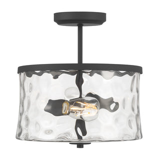 Clarvyn 12" Wide 2-Light Semi-Flush Mount
