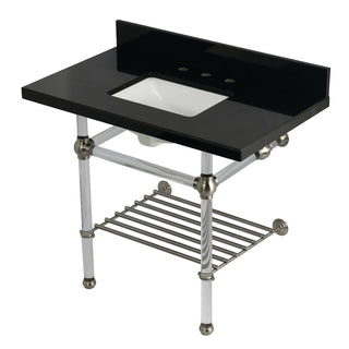 Templeton 36 Inch Console Sink in Brushed Nickel
