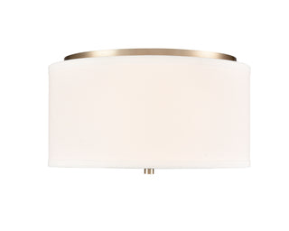 Guyten 13" Wide 2-Light Flushmount - Modern Gold