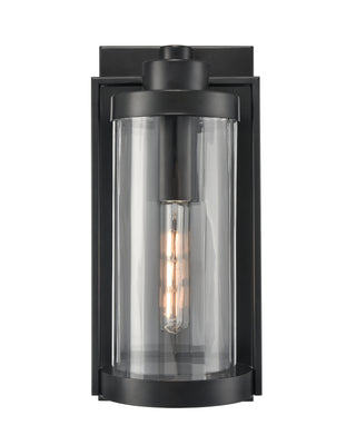 Braselton 18" High 1-Light Outdoor Wall Sconce - Powder Coated Black