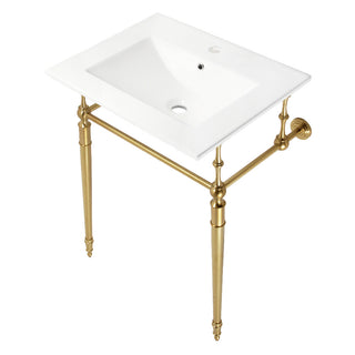 Edwardian 24 Inch Console Sink in White