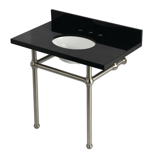 Templeton 36 Inch Console Sink in Brushed Nickel