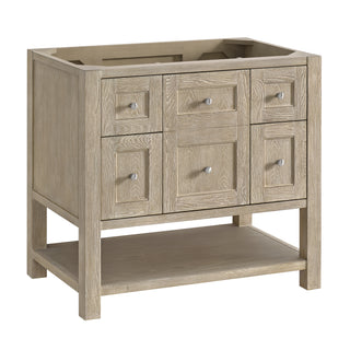 36 Inch Breckenridge Freestanding Vanity in Whitewashed Oak / Ethereal Noctis Top