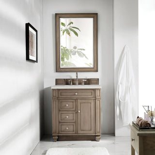 30 Inch Bristol Freestanding Vanity in Whitewashed Walnut / Lime Delight Top