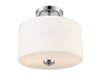 Verlana 22" 2-Light Semi-Flush Mount - Chrome
