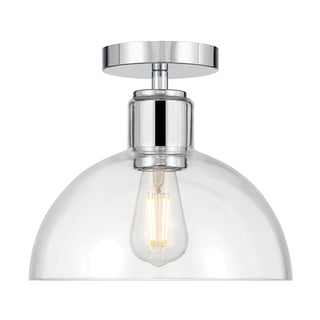 Knightsdale 10" Wide 1-Light Semi-Flush Mount