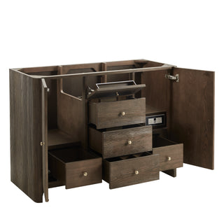 48 Inch Gracyn Freestanding Vanity in Sable / White Zeus Top