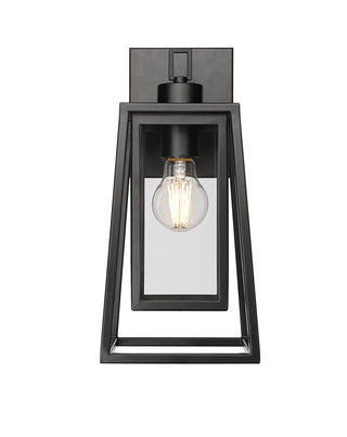 Denzell 13.5" High 1-Light Outdoor Wall Sconce - Powder Coated Black